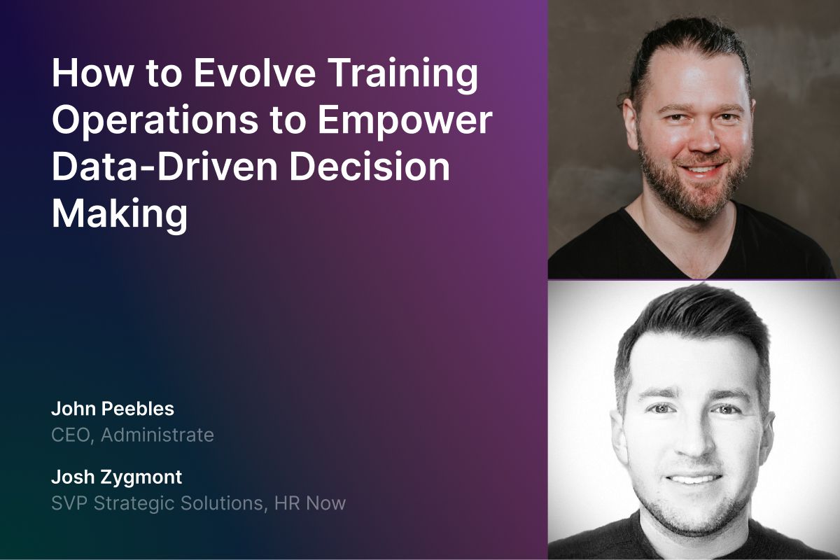 How to Evolve Training Operations to Empower Data-Driven Decision Making